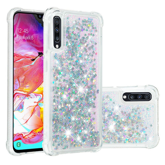 Galaxy A70 Glitzer-Hülle – Stoßfest & mit Treibsand