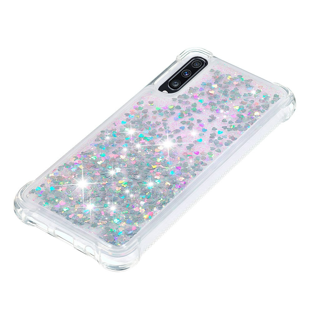 Galaxy A70 Glitzer-Hülle – Stoßfest & mit Treibsand