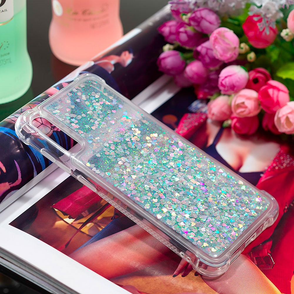 Galaxy A70 Glitzer-Hülle – Stoßfest & mit Treibsand