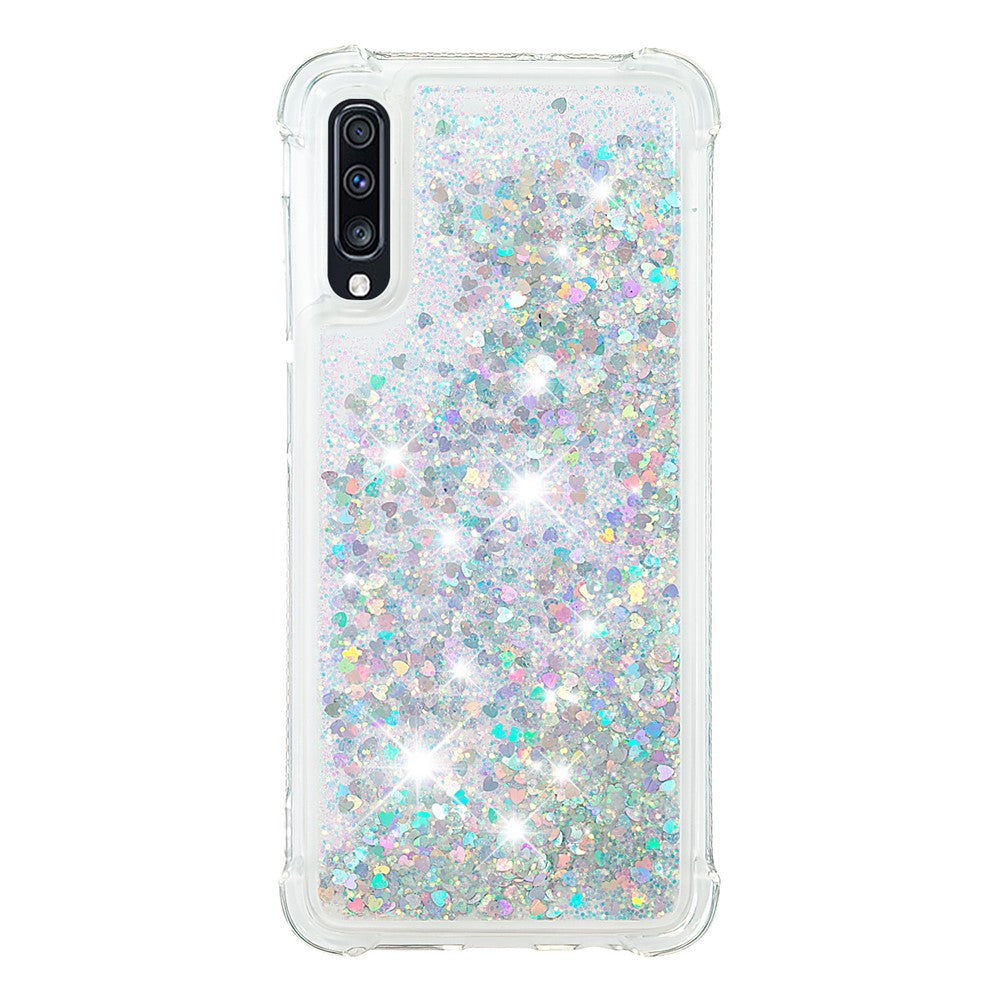 Galaxy A70 Glitzer-Hülle – Stoßfest & mit Treibsand