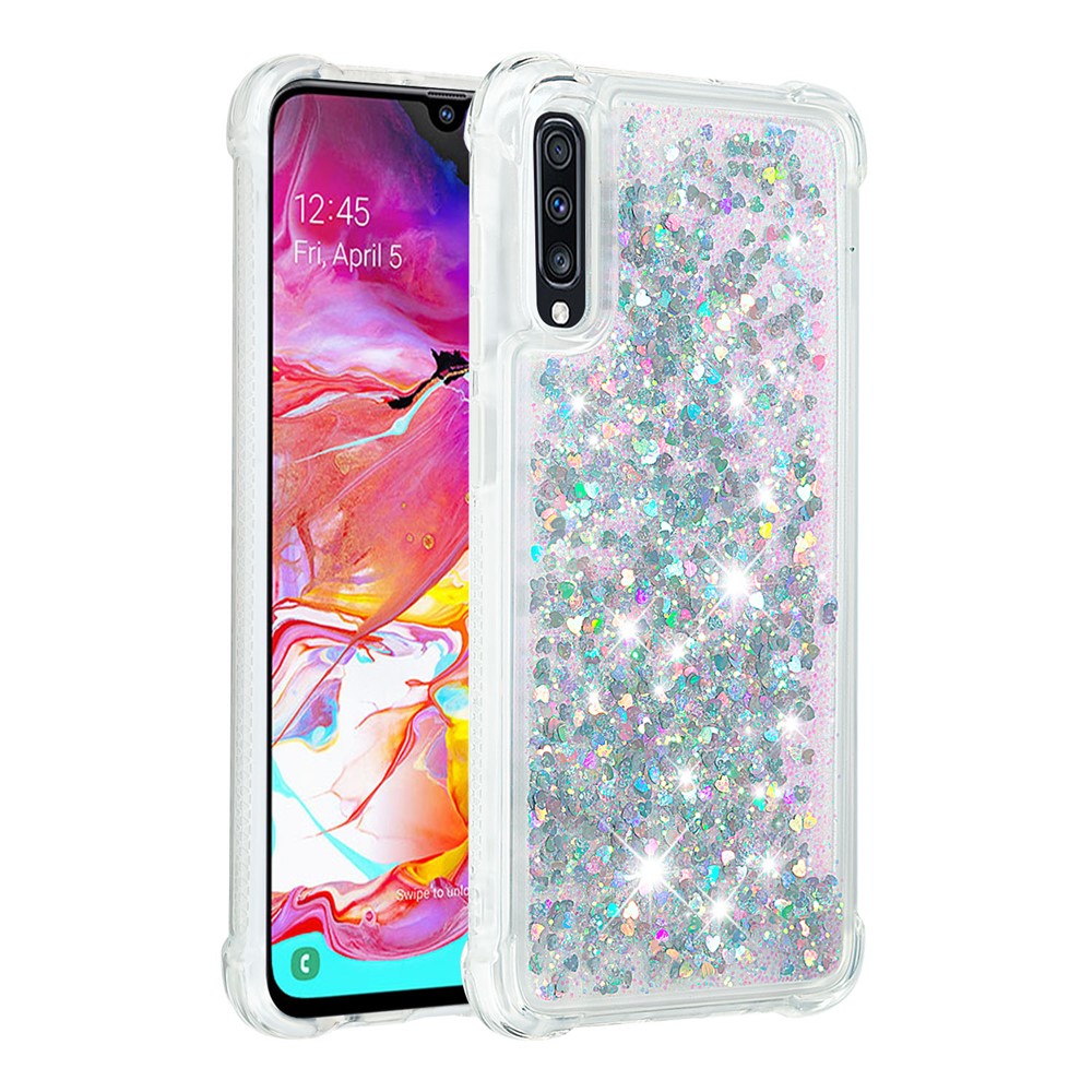 Galaxy A70 Glitzer-Hülle – Stoßfest & mit Treibsand