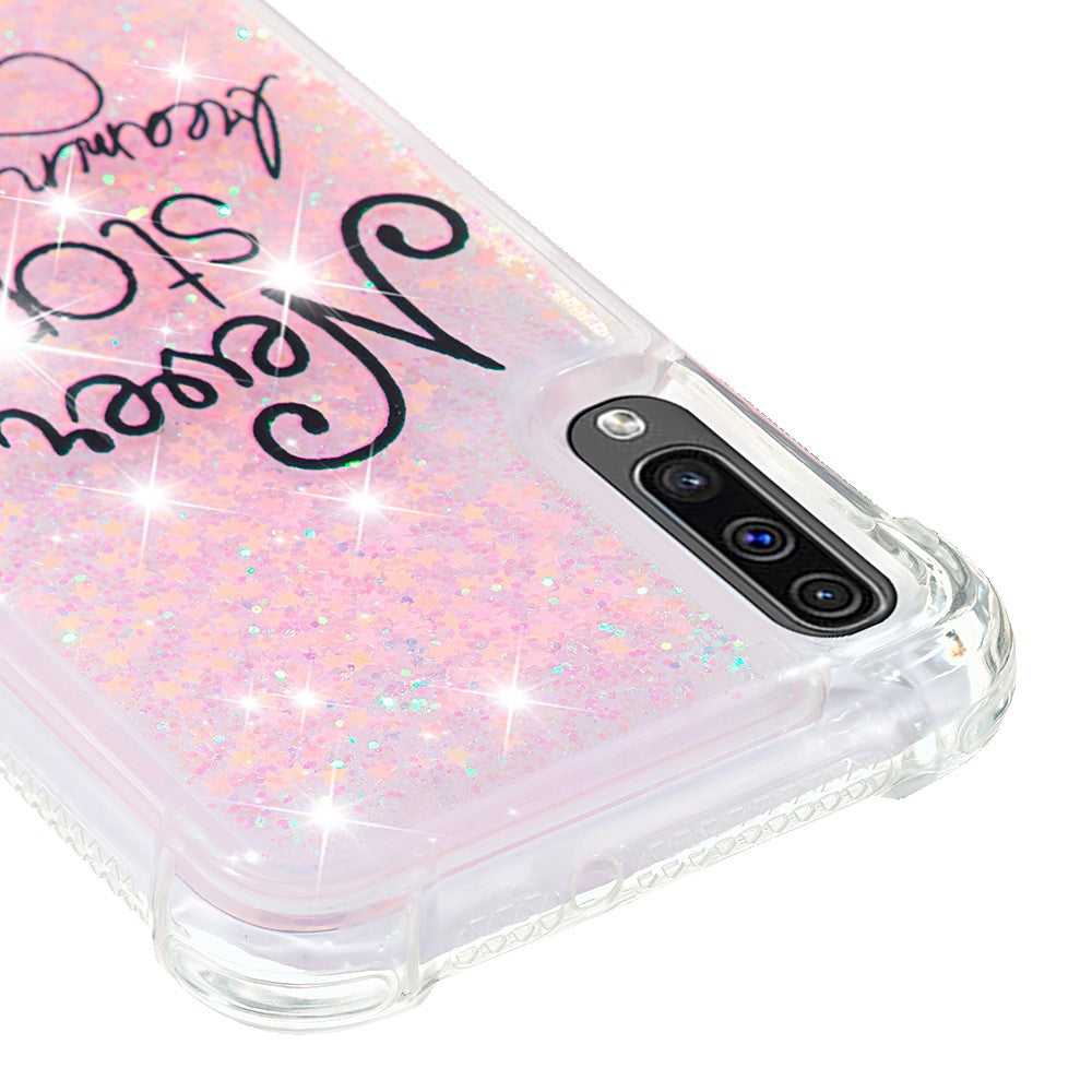Galaxy A50 / A50s / A30s Glitter Hülle mit Muster & Stoßschutz