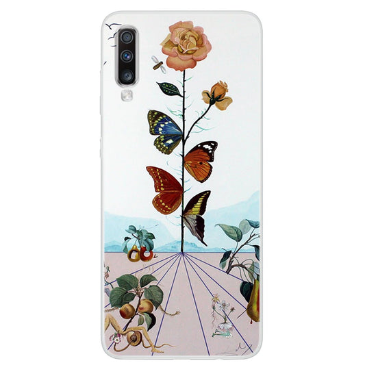 Galaxy A70 Flexible Handyhülle mit stylischem Muster