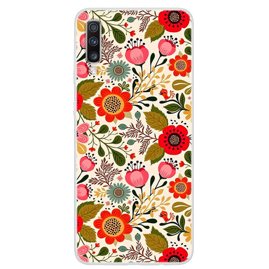 Galaxy A70 Flexible Handyhülle mit stylischem Muster