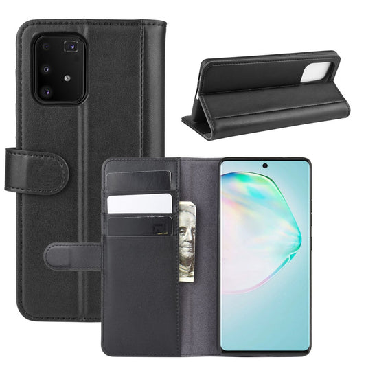 Galaxy A91/S10 Lite/M80s Echtleder Hülle mit Kartenfach
