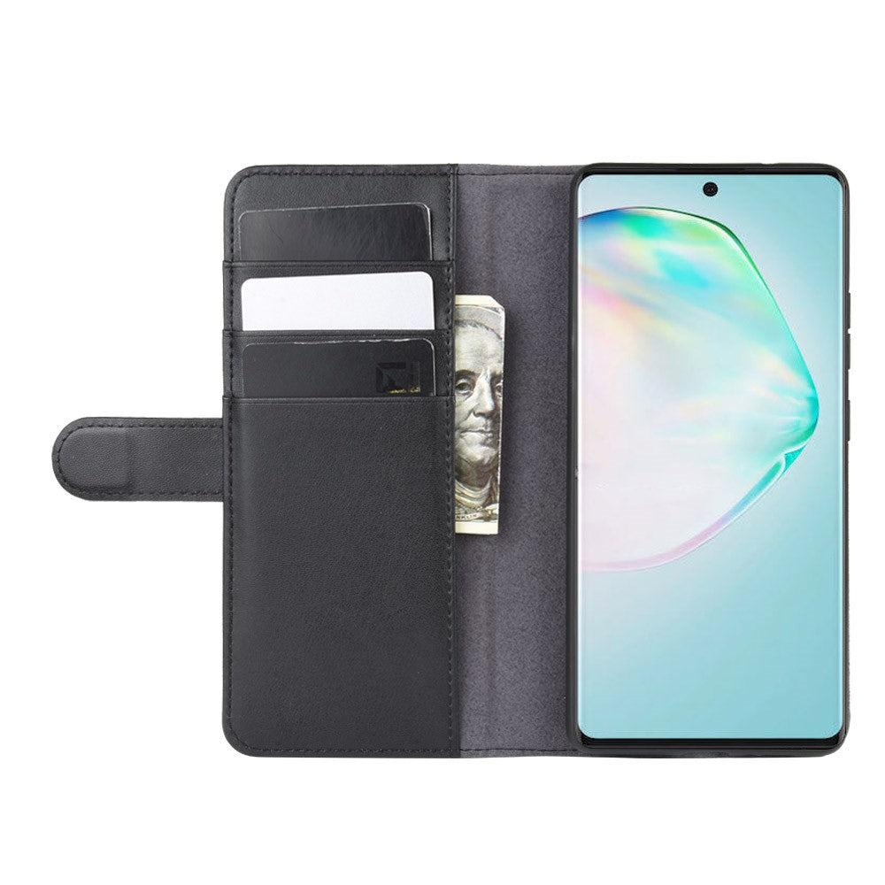 Galaxy A91/S10 Lite/M80s Echtleder Hülle mit Kartenfach