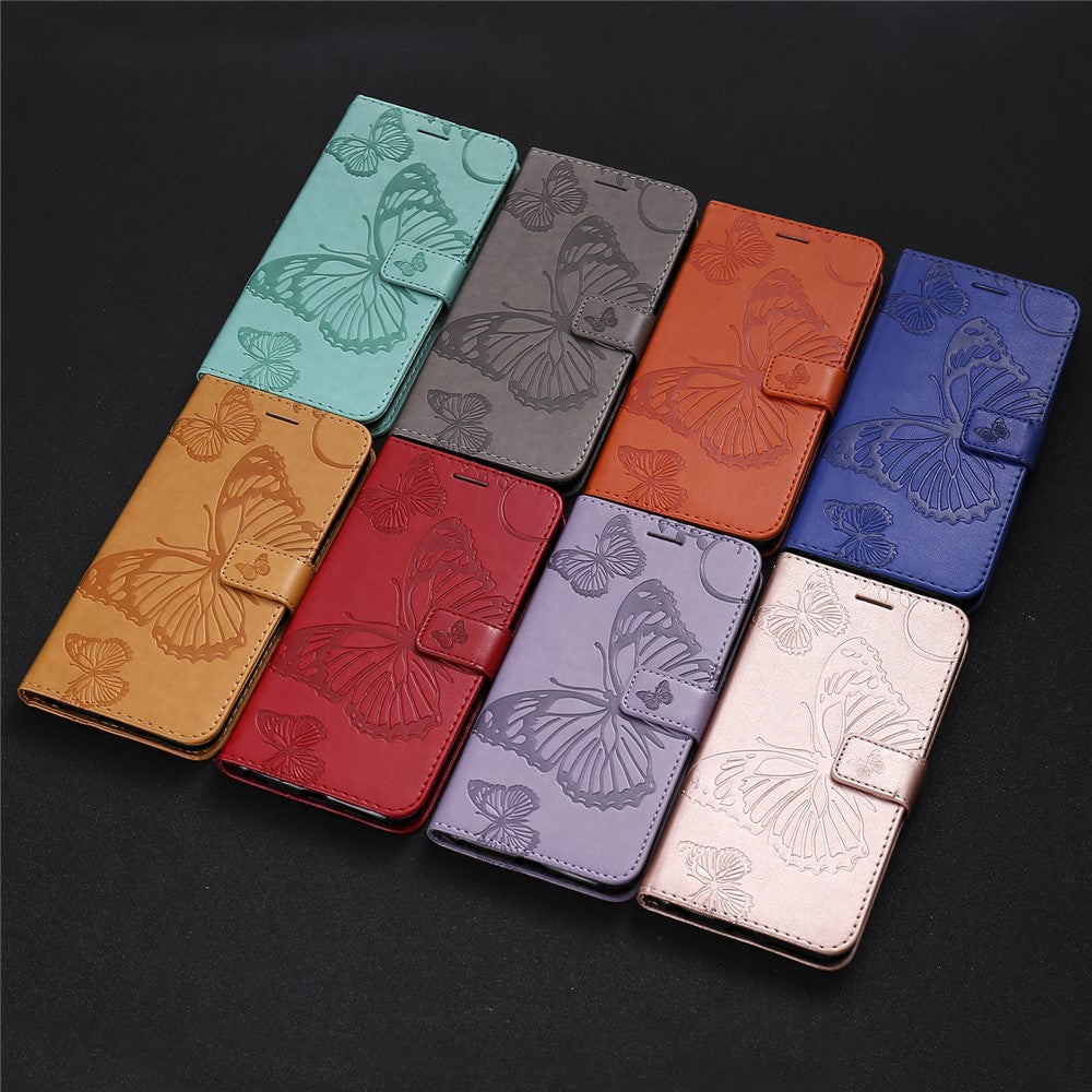 Galaxy A51 4G Wallet-Hülle – Schmetterling Aufgedruckt & Mit Ständer und Riemen