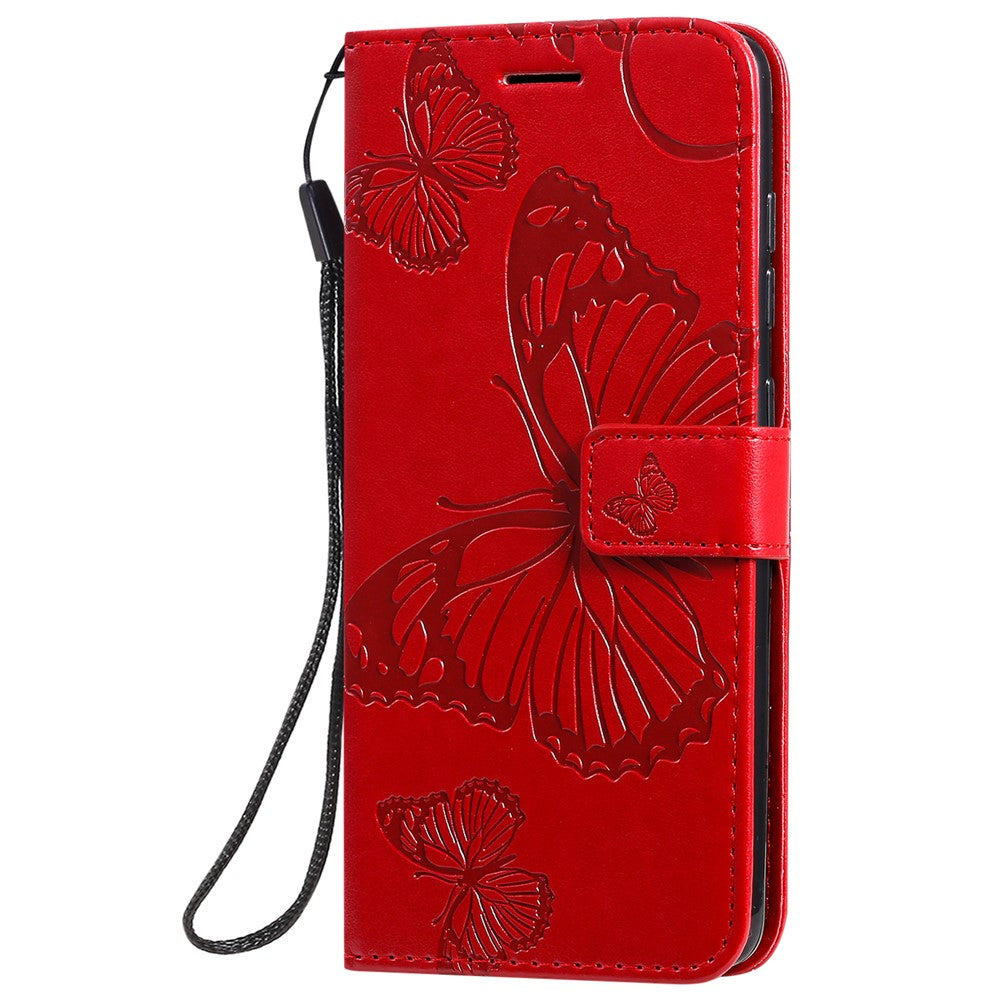 Galaxy A51 4G Wallet-Hülle – Schmetterling Aufgedruckt & Mit Ständer und Riemen