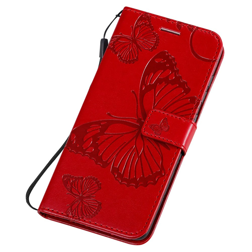 Galaxy A51 4G Wallet-Hülle – Schmetterling Aufgedruckt & Mit Ständer und Riemen
