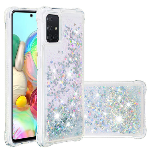Galaxy A71 Glitzer-Hülle – Stoßfest & mit Treibsand