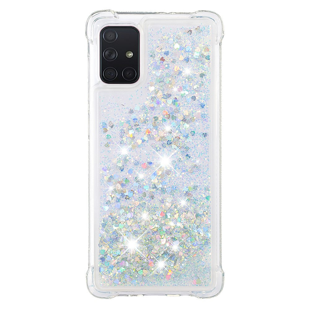 Galaxy A71 Glitzer-Hülle – Stoßfest & mit Treibsand