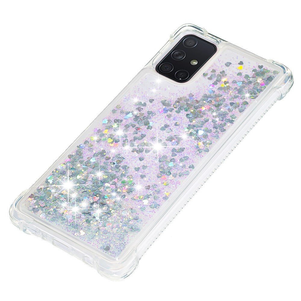 Galaxy A71 Glitzer-Hülle – Stoßfest & mit Treibsand