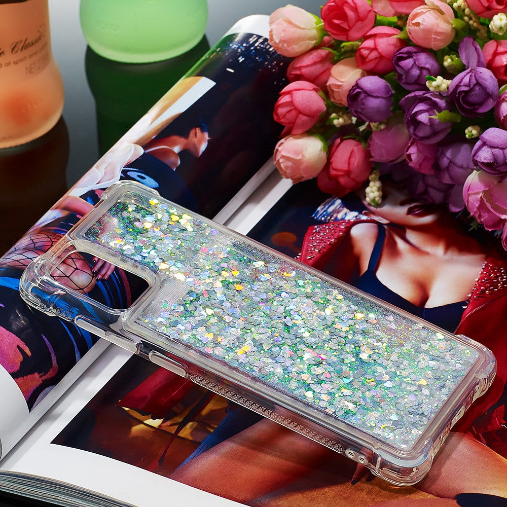 Galaxy A71 Glitzer-Hülle – Stoßfest & mit Treibsand