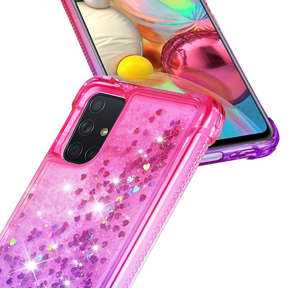Galaxy A71 Glitter-Hülle – Farbverlauf mit funkelndem Puder