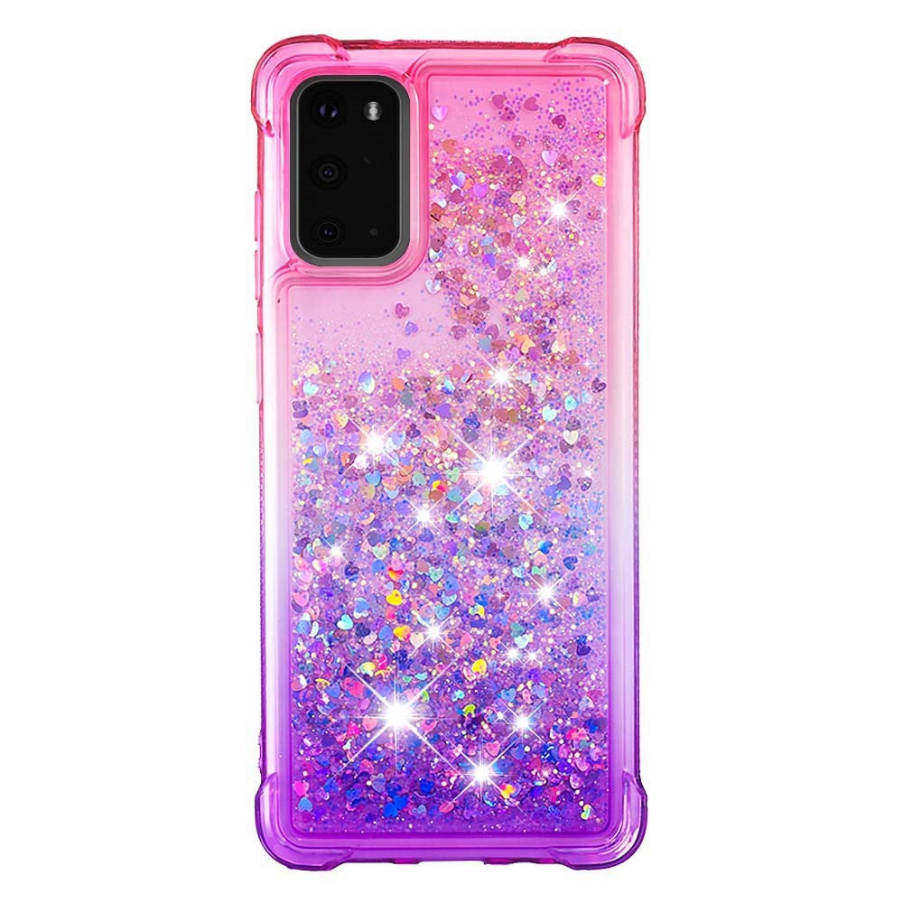 Galaxy S20 4G/5G Glitter-Hülle – Farbverlauf mit funkelndem Puder
