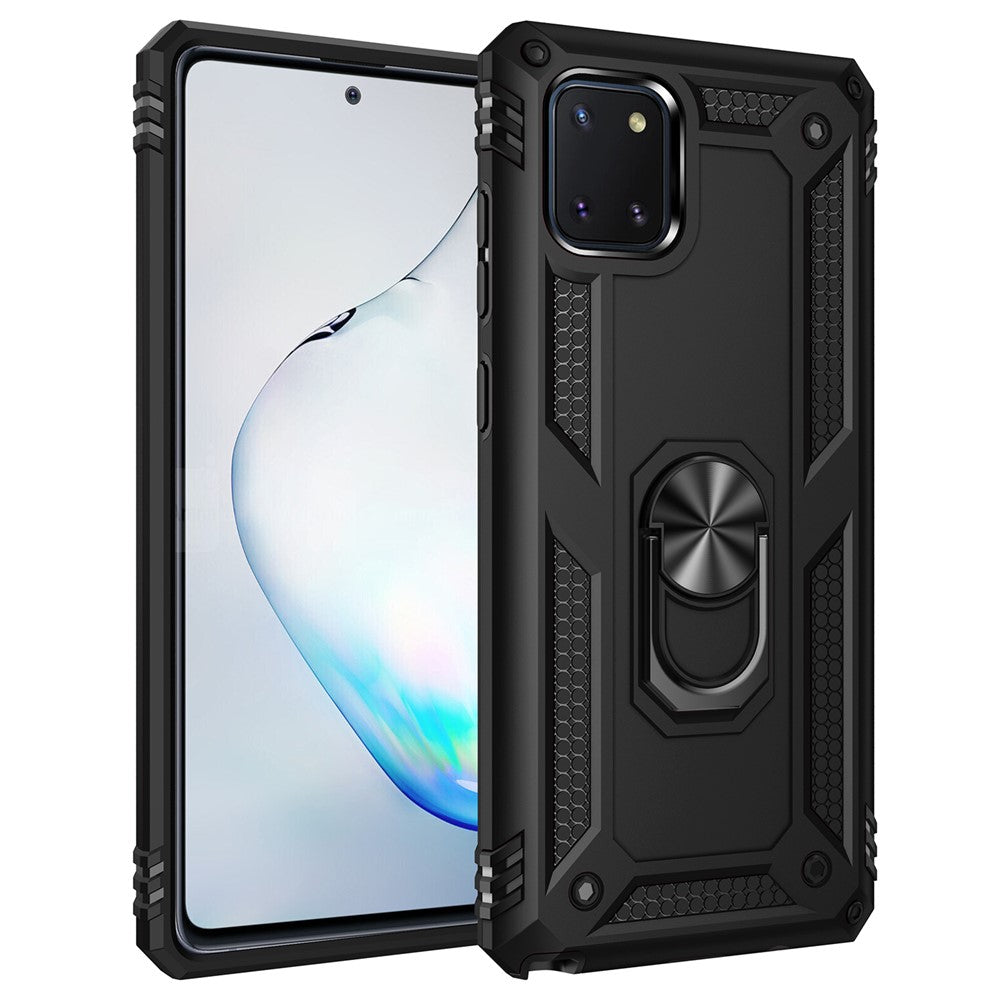 Galaxy A81/Note 10 Lite/M60S Handyhülle mit Ständer - Stoßfest