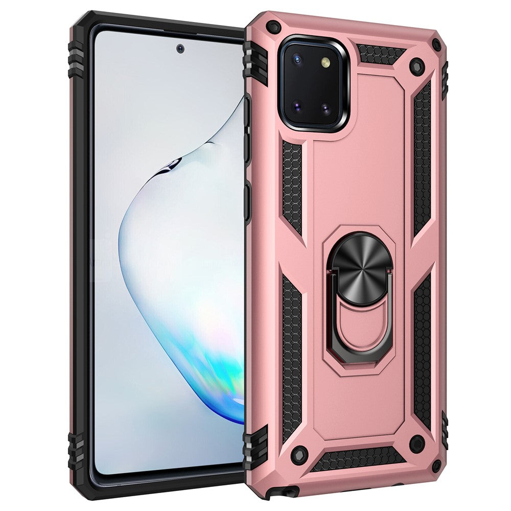 Galaxy A81/Note 10 Lite/M60S Handyhülle mit Ständer - Stoßfest
