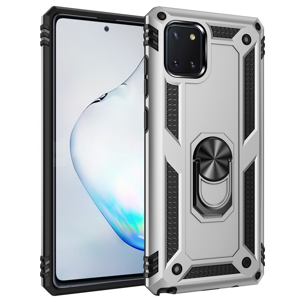 Galaxy A81/Note 10 Lite/M60S Handyhülle mit Ständer - Stoßfest