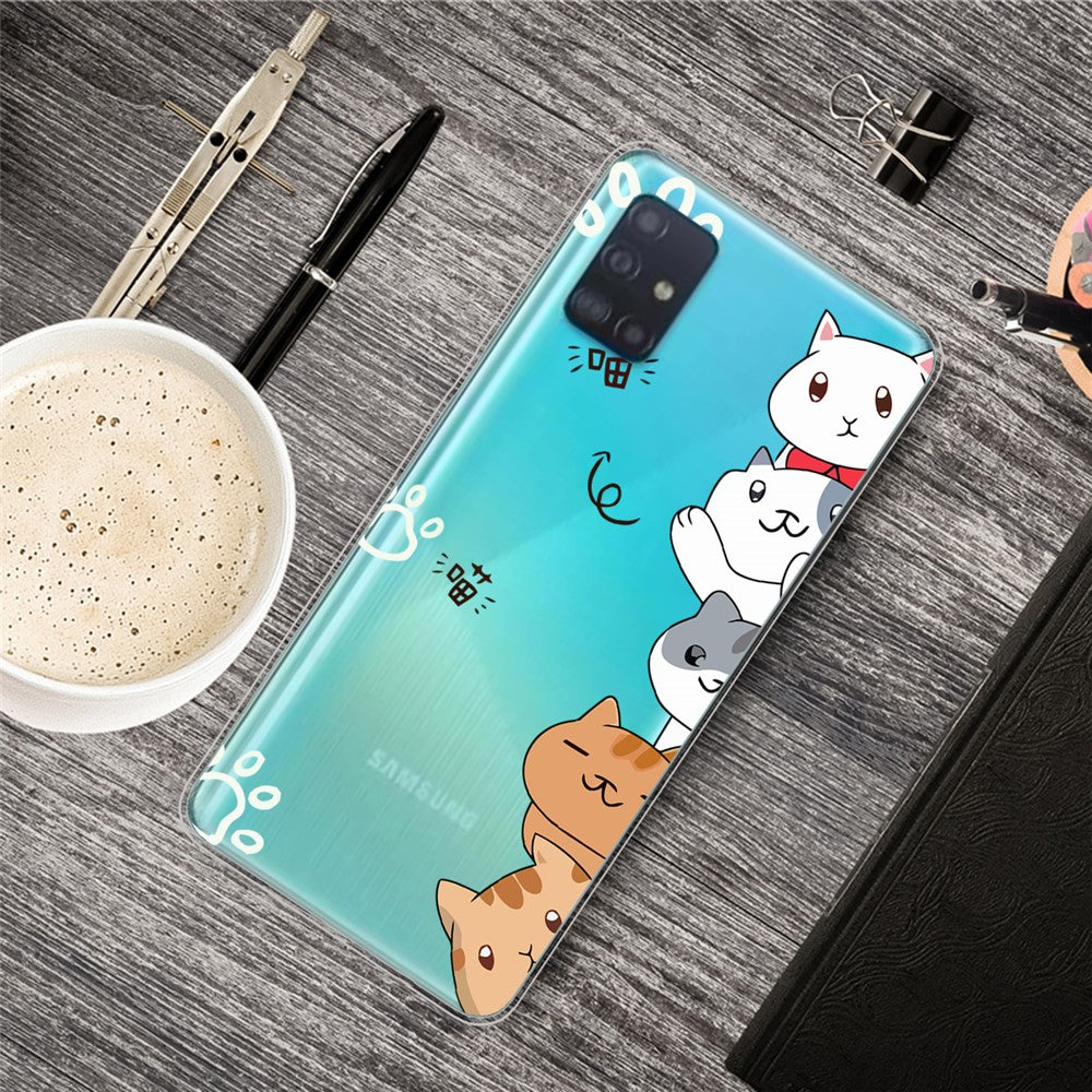 Galaxy A51 Hülle – Flexible Handyhülle mit Cartoon-Print