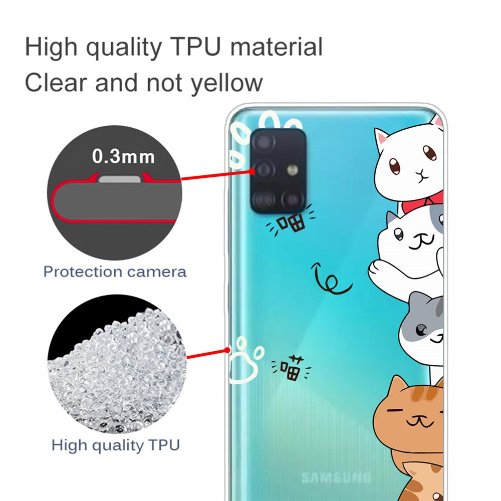 Galaxy A51 Hülle – Flexible Handyhülle mit Cartoon-Print