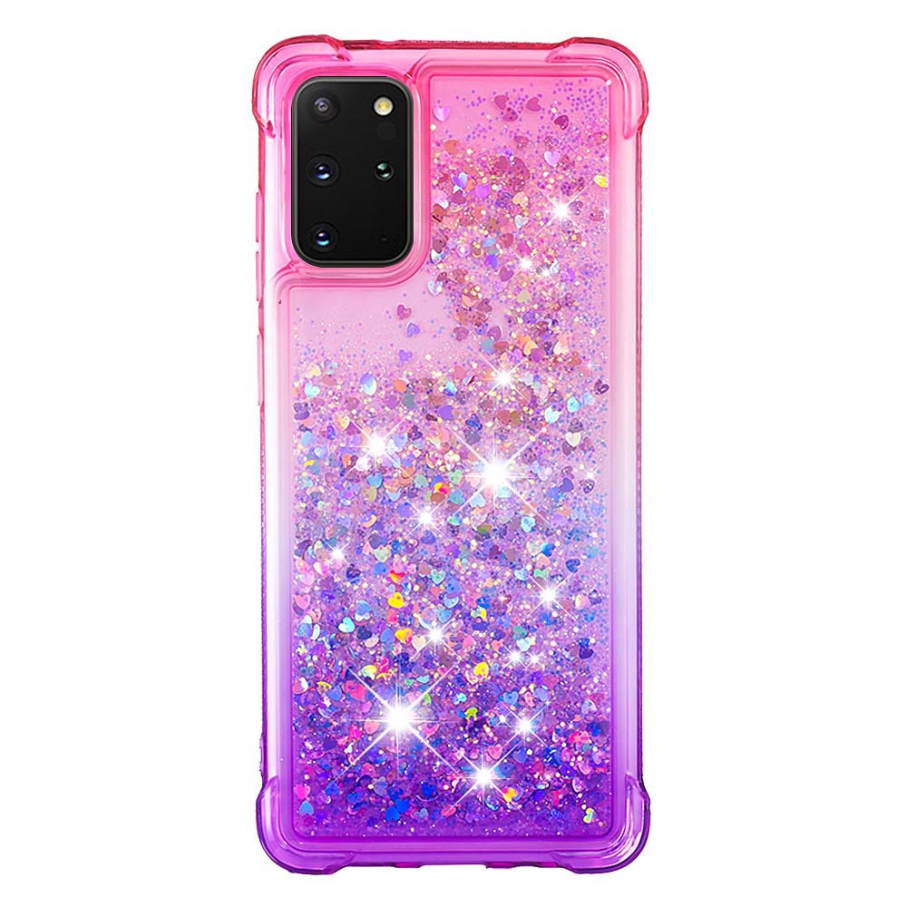 Galaxy S20 Plus Glitter-Hülle – Farbverlauf mit funkelndem Puder