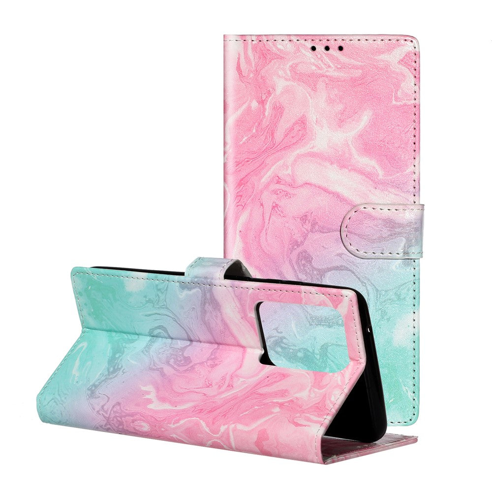 Galaxy S20 Plus 4G/5G Wallet-Hülle – Mit Musterdruck & Kartenfächer