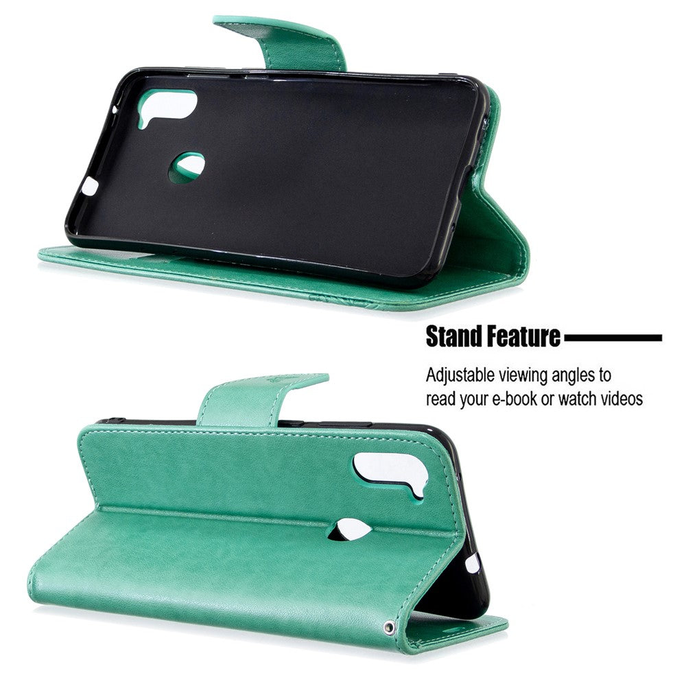 Galaxy A11 / M11 Wallet-Hülle – Mit Schmetterlingaufdruck & Ständer