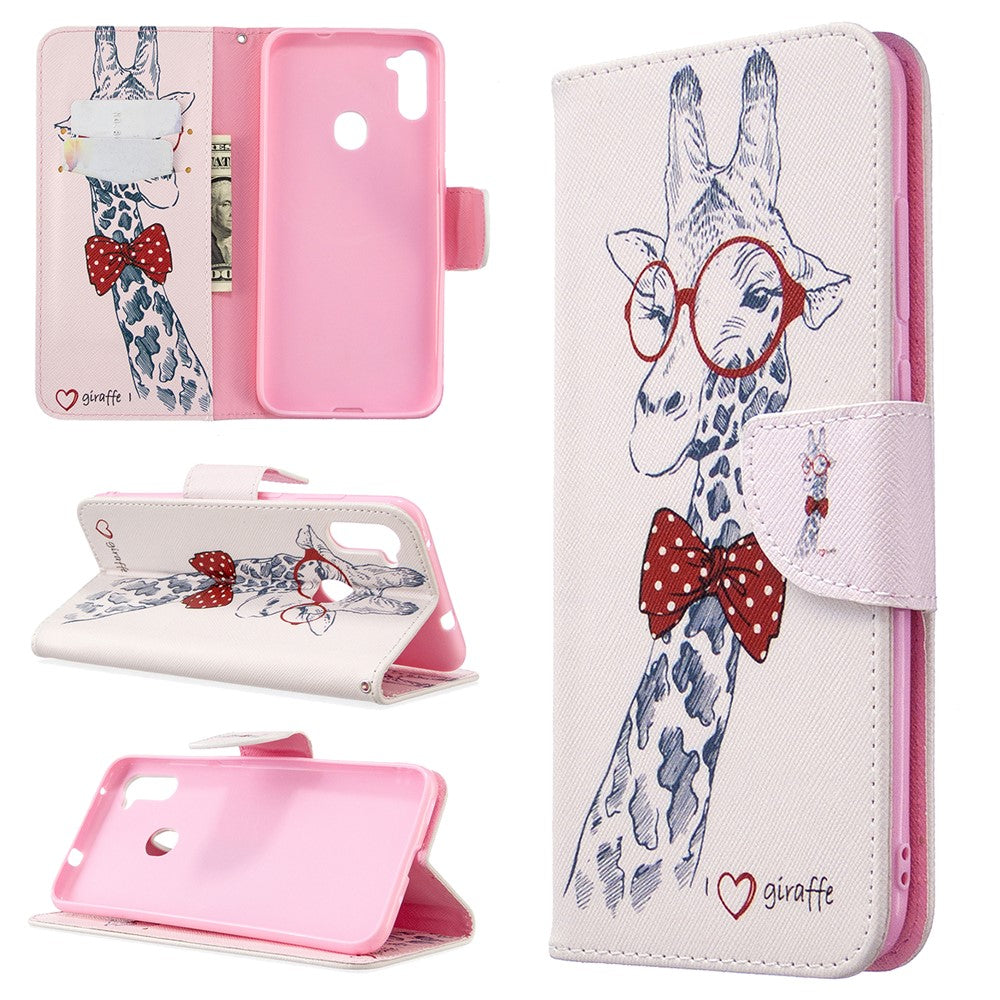 Galaxy A11/M11 Wallet-Hülle – mit Kartenfach & Ständer