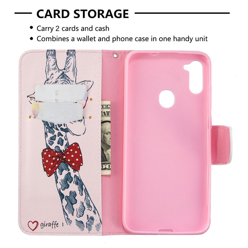 Galaxy A11/M11 Wallet-Hülle – mit Kartenfach & Ständer