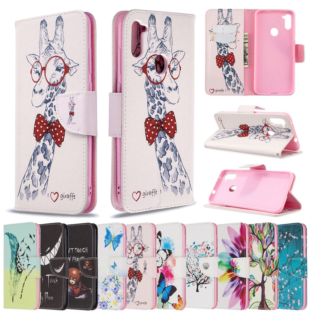 Galaxy A11/M11 Wallet-Hülle – mit Kartenfach & Ständer