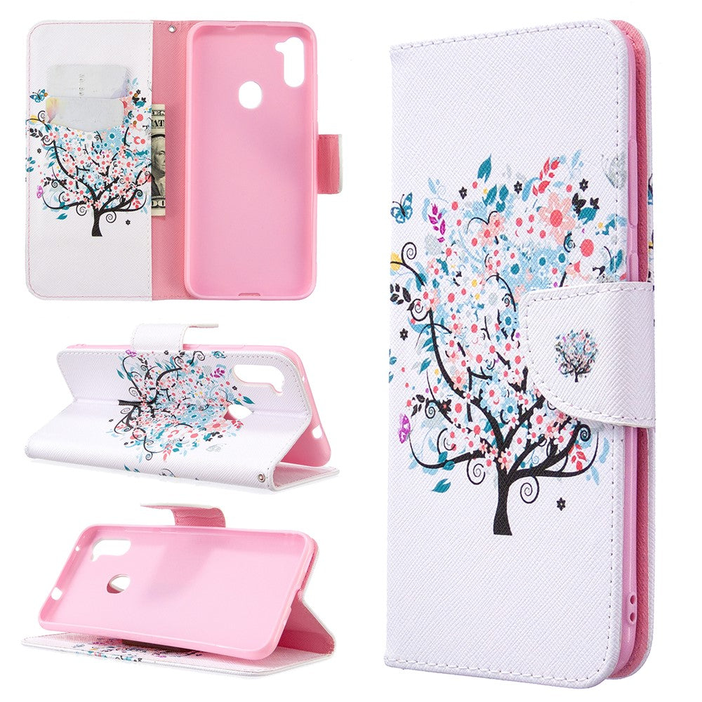 Galaxy A11/M11 Wallet-Hülle – mit Kartenfach & Ständer