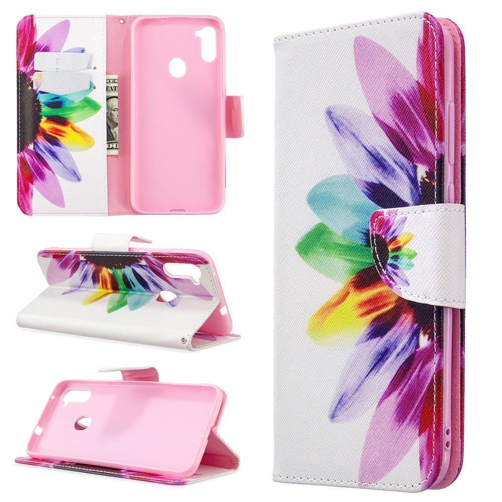Galaxy A11/M11 Wallet-Hülle – mit Kartenfach & Ständer