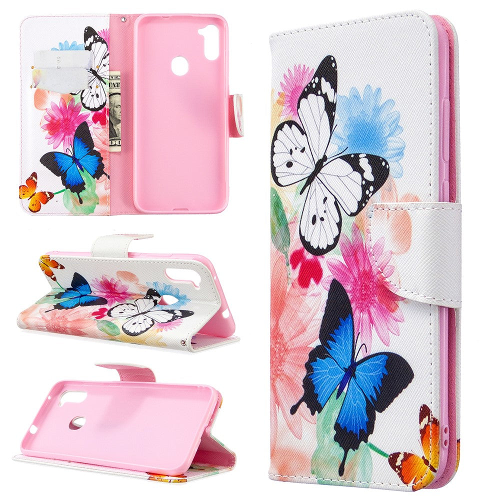 Galaxy A11/M11 Wallet-Hülle – mit Kartenfach & Ständer