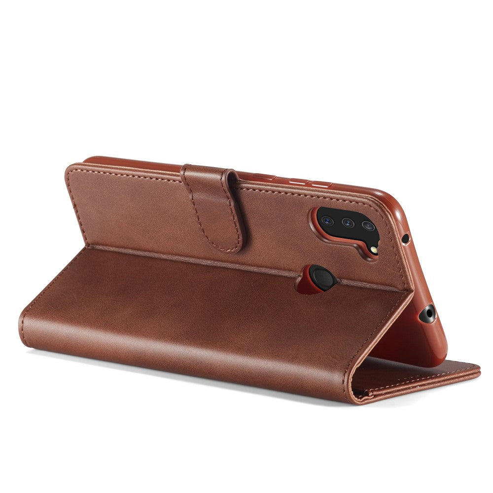 Galaxy A11 / M11 Wallet-Hülle – Mit Kartenfächern & Ständer