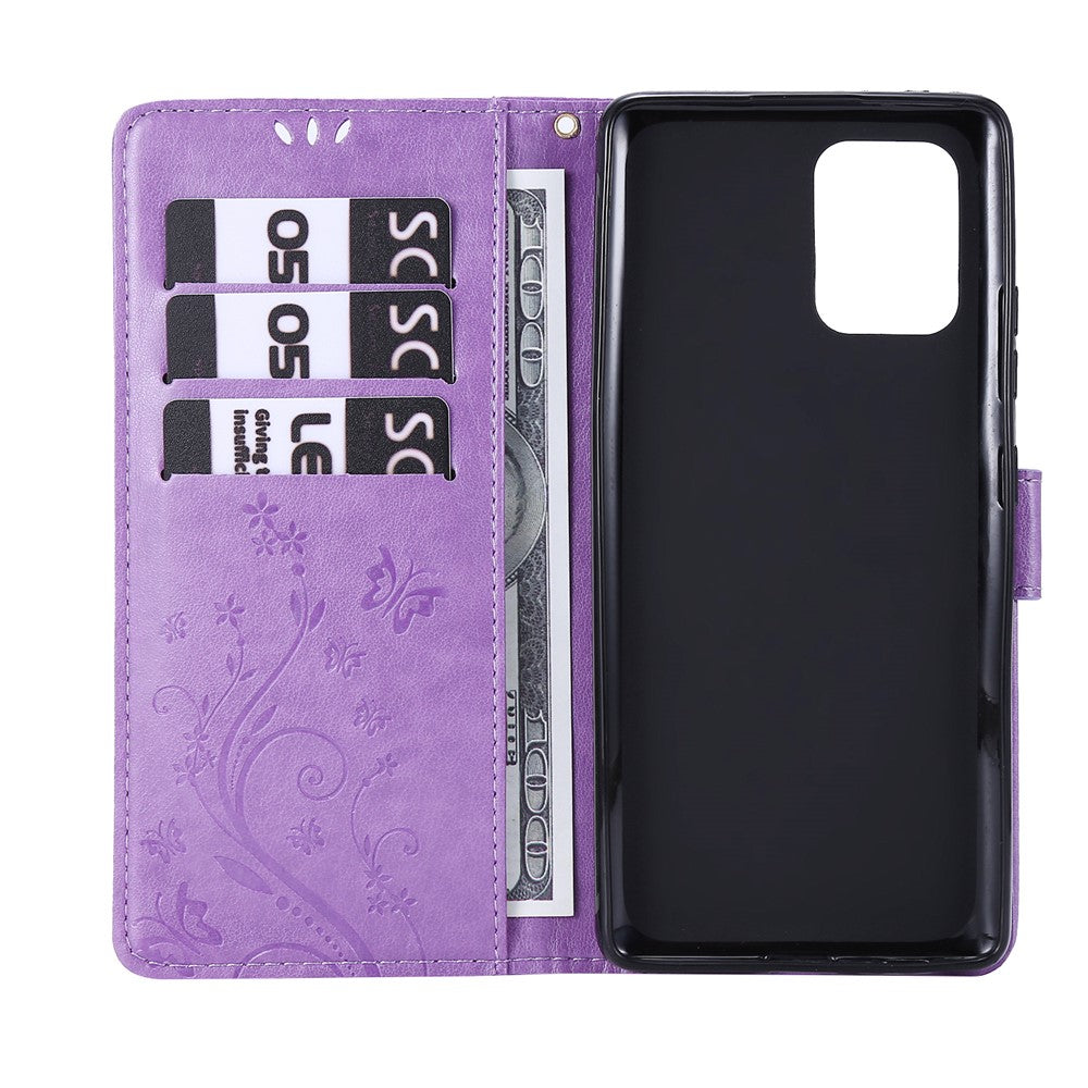 Galaxy A91/S10 Lite Wallet-Hülle – mit Kartenfächer & Ständer