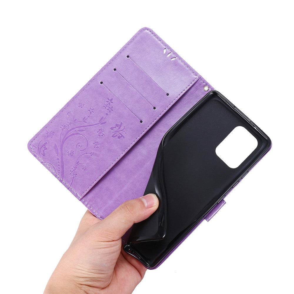 Galaxy A91/S10 Lite Wallet-Hülle – mit Kartenfächer & Ständer