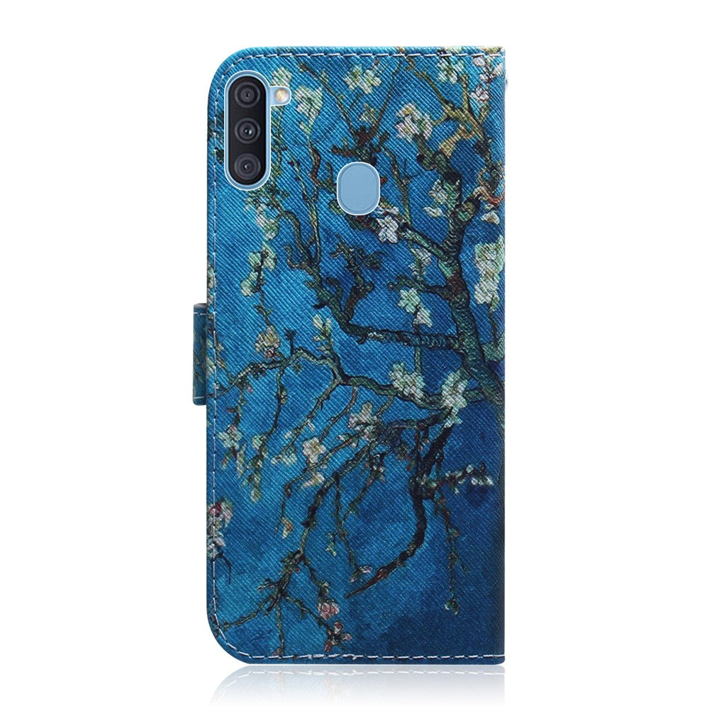 Galaxy A11 / M11 Wallet-Hülle – Mit Muserdruck & Brieftaschenfunktion