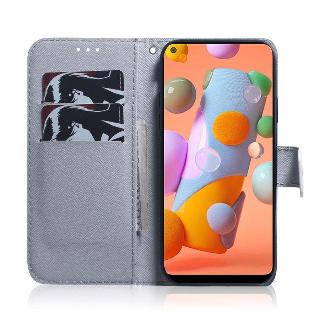 Galaxy A11 / M11 Wallet-Hülle – Mit Muserdruck & Brieftaschenfunktion