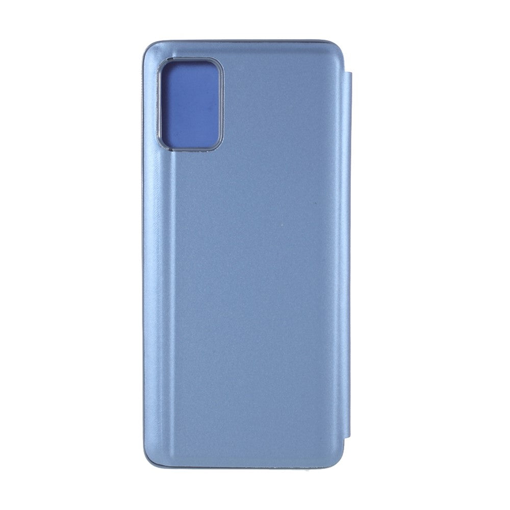 Galaxy A31 Schutzhülle – mit Sichtfenster, verspiegelter Oberfläche & Lederständer