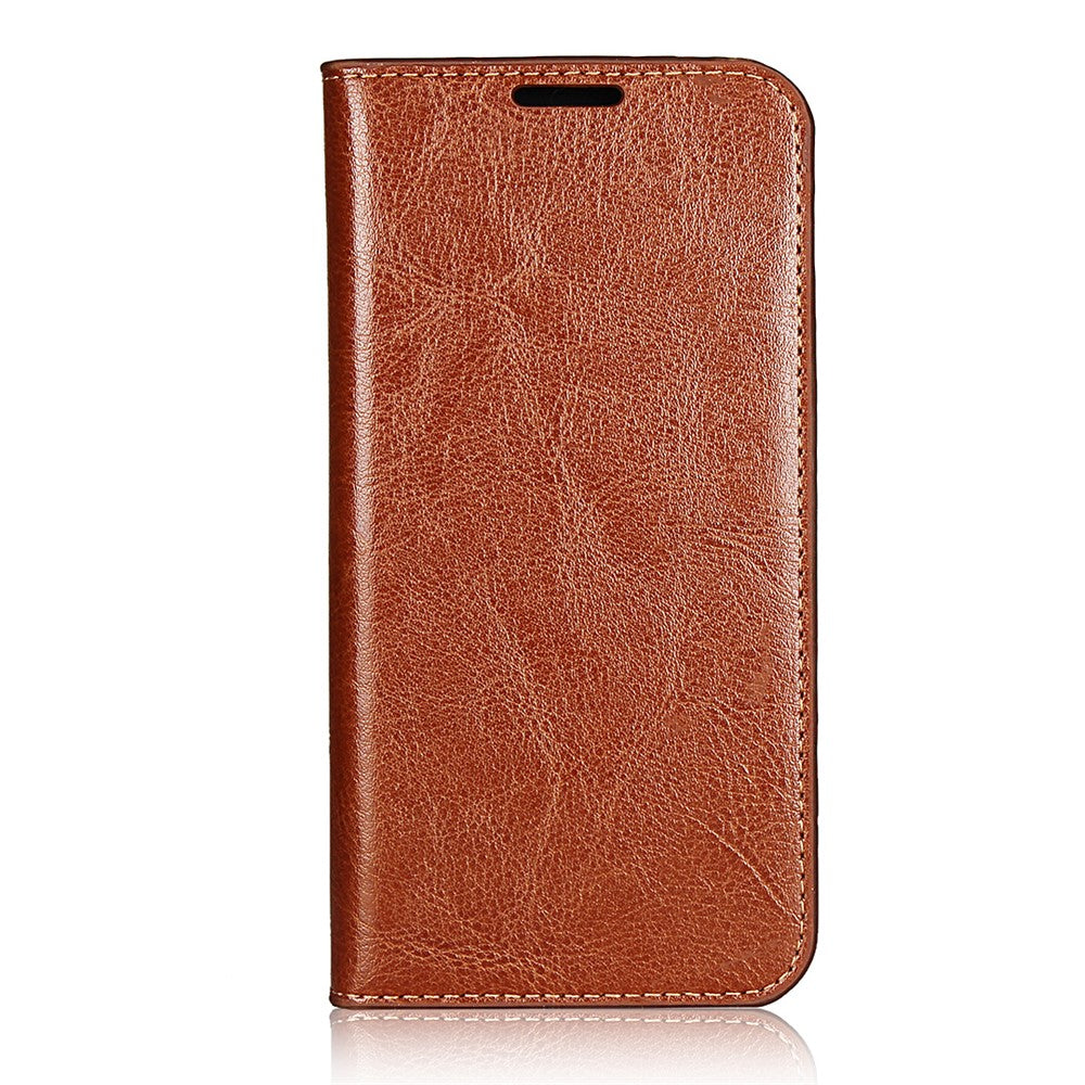 Galaxy A41 Echtleder-Hülle mit Kartenfach