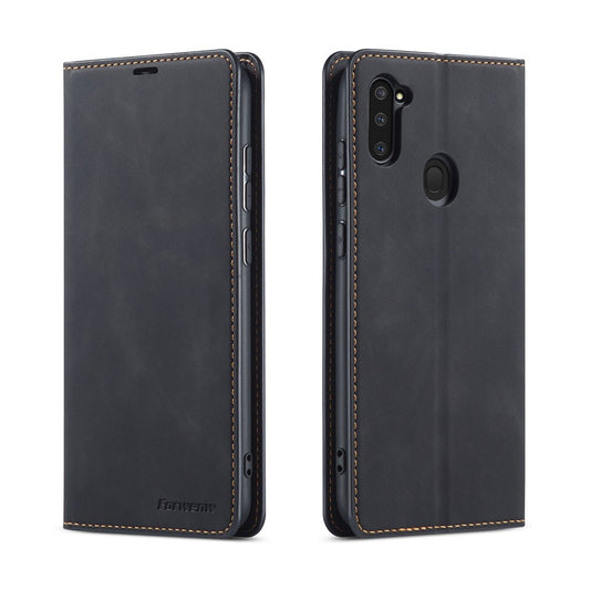 Galaxy A11 / M11 Wallet-Hülle – mit Kartenfächer & Stoßfest