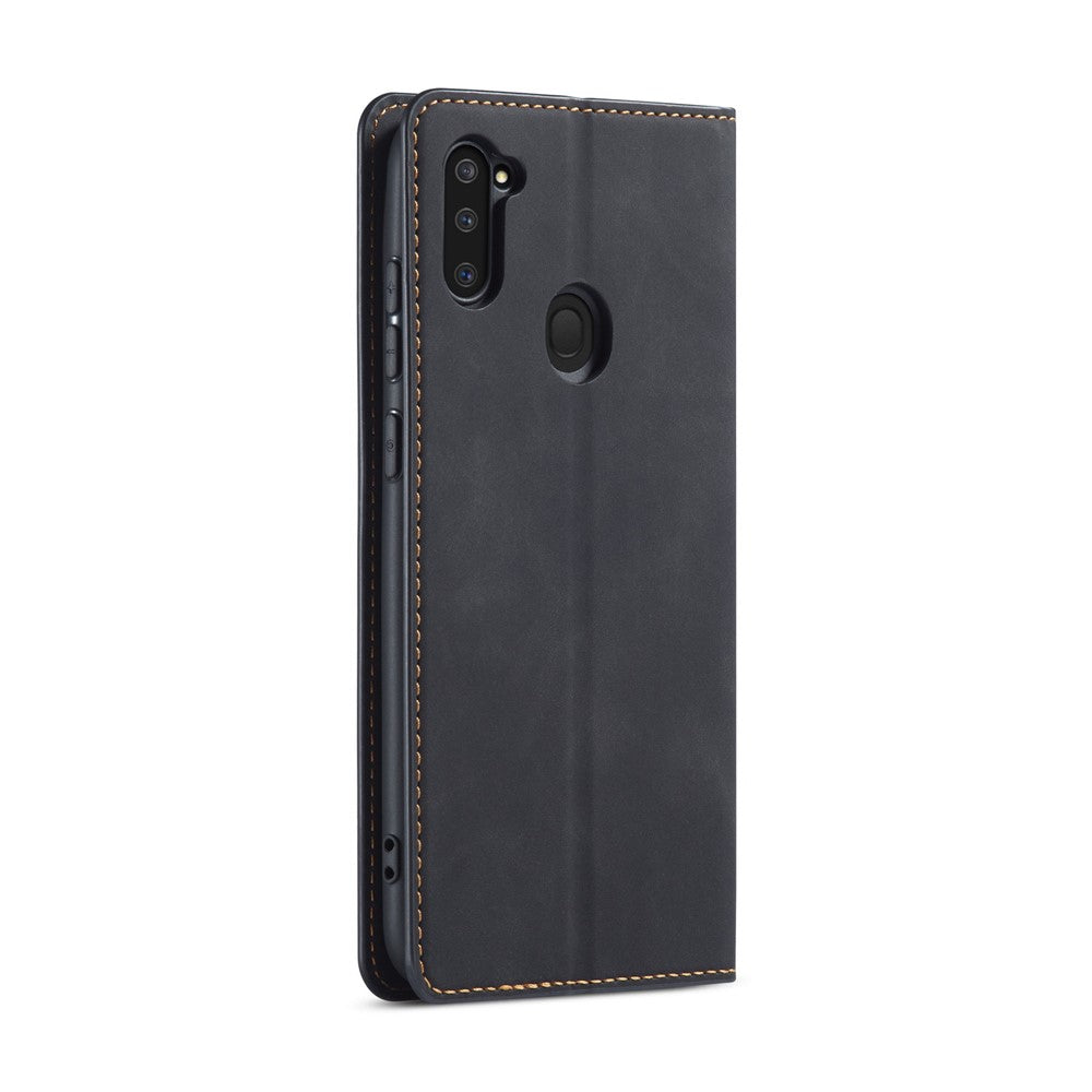 Galaxy A11 / M11 Wallet-Hülle – mit Kartenfächer & Stoßfest