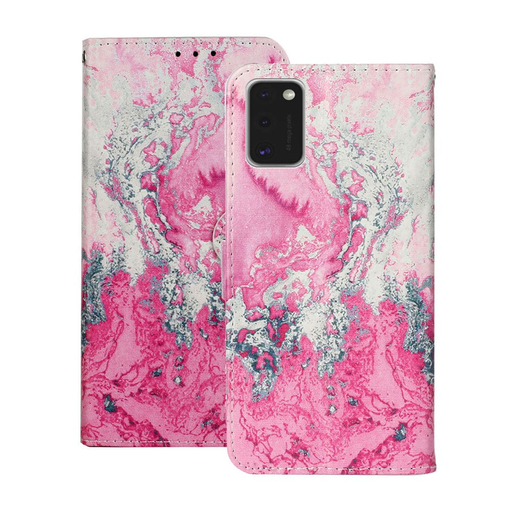 Galaxy A41 Wallethülle – Mit Musterdruck, Ständer & Kartenfächer