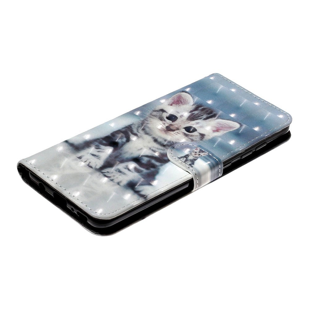 Galaxy A41 Wallet-Hülle – Mit Lichtpunktmuster, Kartenfächer & Ständer