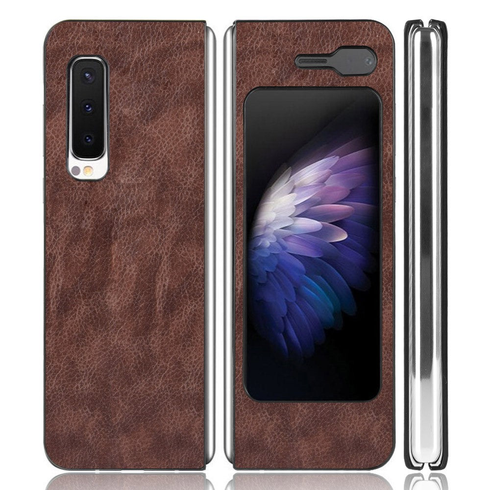 Galaxy Fold 1 4G/5G / W20 5G Schutzhülle – mit Litchi-Leder-Beschichtung