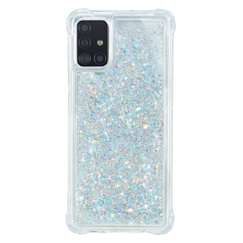 Galaxy A51 Glitzer-Hülle – Stoßfest & mit Treibsand