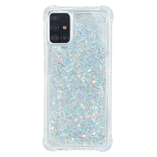 Galaxy A51 Glitzer-Hülle – Stoßfest & mit Treibsand