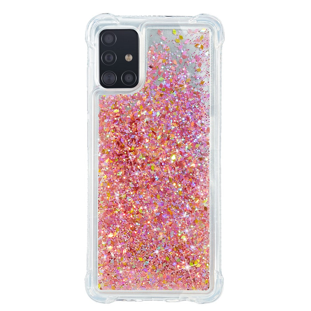 Galaxy A51 Glitzer-Hülle – Stoßfest & mit Treibsand