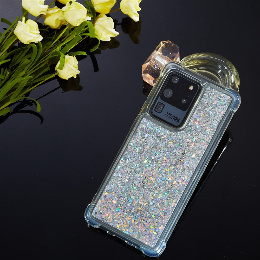 Galaxy S20 Ultra Glitzer-Hülle – Stoßfest & mit Treibsand