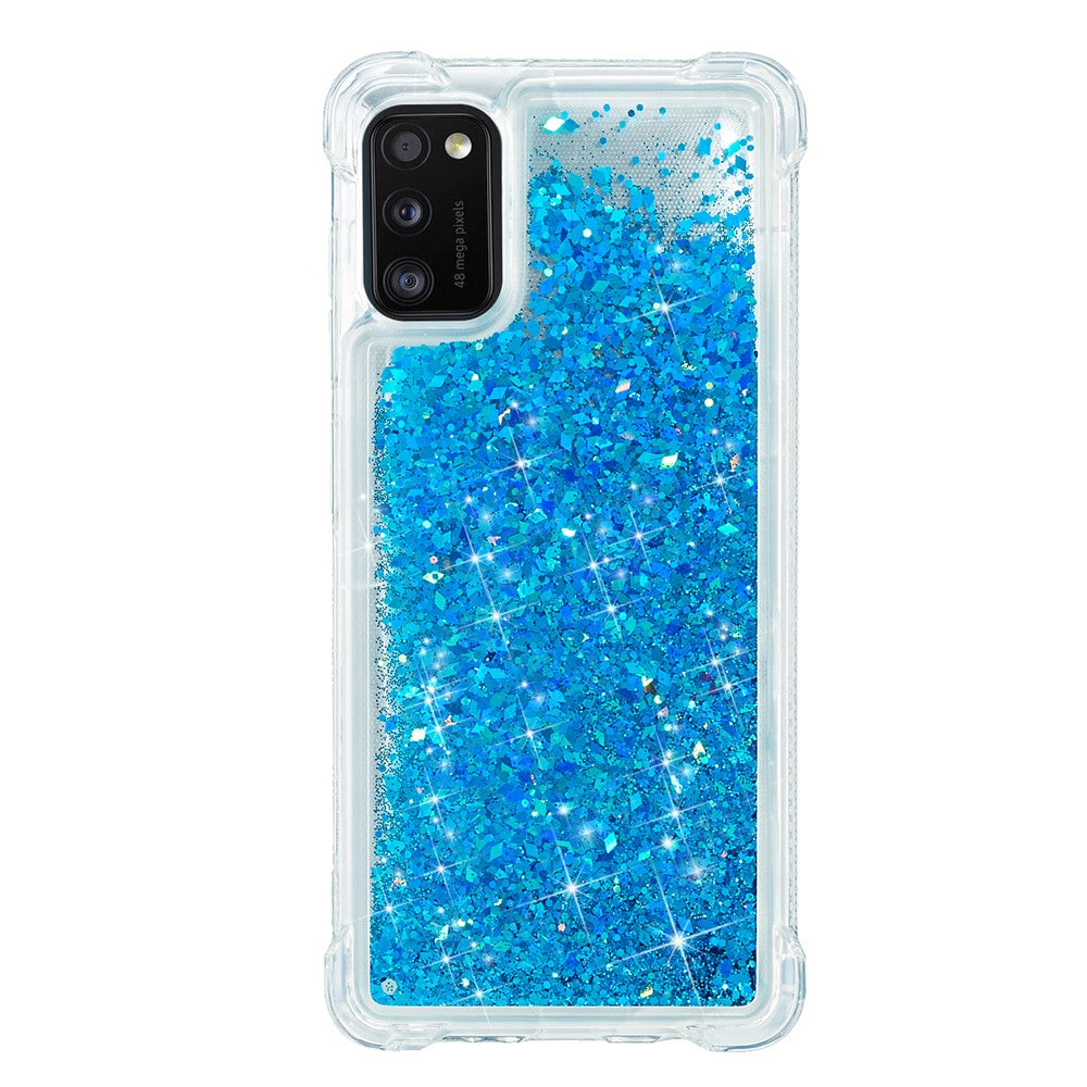 Galaxy A41 Glitzer-Hülle – Stoßfest & mit Treibsand